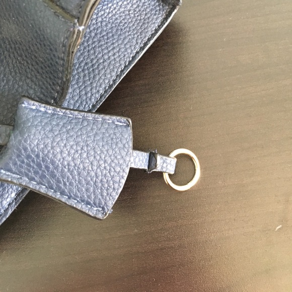 Mini navy bag with gold locks and more!! Authentic - Picture 3 of 5